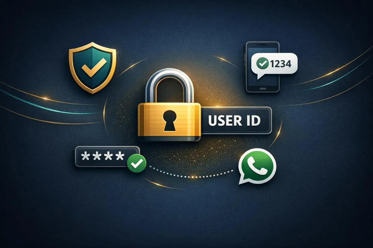 ReddyBook ID security showing password protection and account safety measures